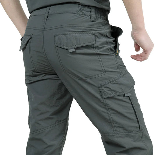 Men's Lightweight Tactical Pants Breathable Summer Casual Army Military Long Trousers