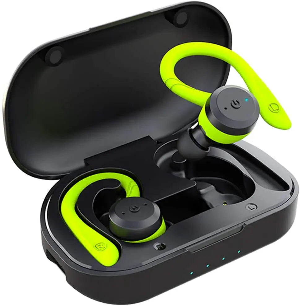 Bluetooth Earphone Dual Wear Style Sport Wireless Headset Earbuds Stereo
