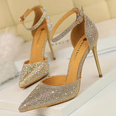 Shoes Shiny Rhinestones High Heels Ladies Shoes Women Pumps Stiletto