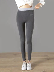 Ribbed Leggings For Women High Waist Autumn Winter Warm Legging Cotton
