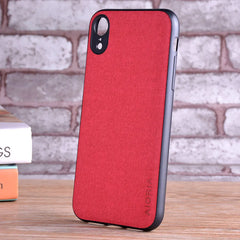 Case for iPhone X XR XS max coque Luxury textile Leather skin soft TPU hard PC phone cover for iPhone X XR XS case funda capa