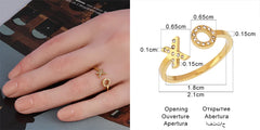 Fashion Euramerican Gold Colour Ring Rings Women Ring Stainless Steel Ring Woman