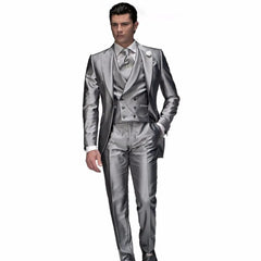 Mens Beach Wedding attire: Men’s Suit Noivo Terno Slim Fit Masculino Evening Suits