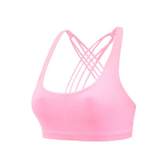 Bra for Women Push Up Cross Back Shockproof Running Gym Training