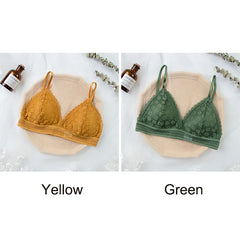 Women Lace Bra No Steel Ring Beauty Back Wrapped Chest Comfortable