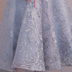 Homecoming Dresses: Prom Dresses Elegant Flower Party O-neck A-line Half Short