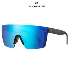 Sunglasses square Conjoined lens Women men Gradient lens sun glasses