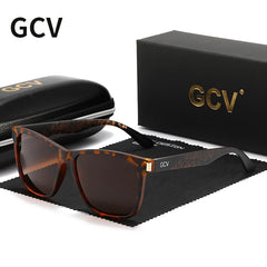Square Frame Polarized Men Women Female Sunglasses Hawksbill Sports Tourism