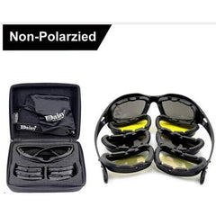 Military Goggles Army Sunglasses 4 Lens