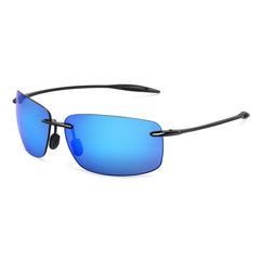 Sunglasses for Men: Orange Male Driving Rectangle Ultralight Frame Sunglasses
