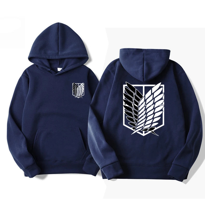 Attack on Titan Men's Hoodie Anime Hoodies Men Women Streetwear Pullover Harajuku