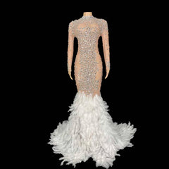 Evening Dresses: Long Dress Evening Birthday Celebrate Luxurious Costume