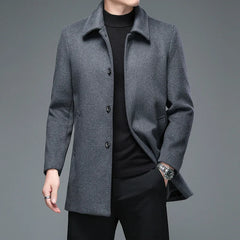 High Quality Mens Winter Jackets and Coats Business Casual Woolen Jackets Coats