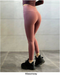 Masonway Seamless Women's Brushed Peach Yoga Pants