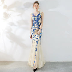 Homecoming Dresses: Banquet Party Elegant Long Fishtail Evening Gown