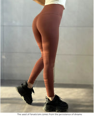 Masonway Seamless Women's Brushed Peach Yoga Pants