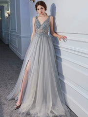 Homecoming Dresses: Birthday Party Open Back Sequined Long Dress Evening Dress