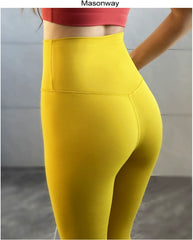 Masonway Seamless Women's Brushed Peach Yoga Pants