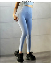 Masonway Seamless Women's Brushed Peach Yoga Pants