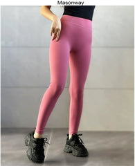 Masonway Seamless Women's Brushed Peach Yoga Pants