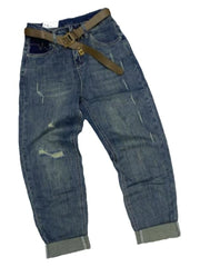 Spring 2024 High Waist Contrast Color Plus Size Ladies Denim