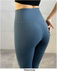 Masonway Seamless Women's Brushed Peach Yoga Pants