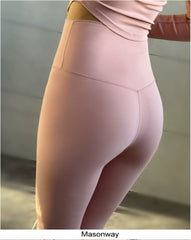 Masonway Seamless Women's Brushed Peach Yoga Pants