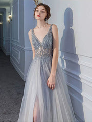 Homecoming Dresses: Birthday Party Open Back Sequined Long Dress Evening Dress