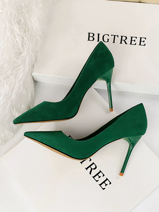Internet Celebrity Maiden Pointed Toe Large-Size High Heels