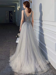 Homecoming Dresses: Birthday Party Open Back Sequined Long Dress Evening Dress