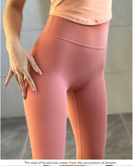 Masonway Seamless Women's Brushed Peach Yoga Pants