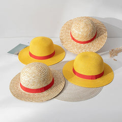 Luffy Straw Hat Anime Cartoon Cosplay Caps Accessories Summer Sun Hat