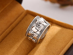 Creative Beautiful Retro Animal 925 Sterling Silver Jewelry Personality Ethnic