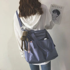 Waterproof nylon bag, large capacity, lightweight, multi-functional women's bag