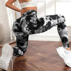 Tie Dye Seamless Leggings Women for Gym Yoga Pants Push Up Workout Sports Leggings