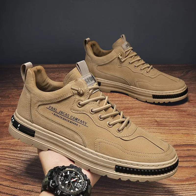 Mens Shoes Casual Summer Sneakers Outdoor Platform Hiking Fashion Luxury Leather Loafers Tennis Ankle Boots Flat Trainers 2025
