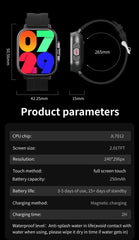 TWS Earphone Smartwatch 2.01" Headset 2 in 1 Smart Watch BT Call Blue Tooth Headphones Watches Heart Rate Sport Fitness Bracelet