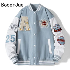 Baseball Bomber Jacket for Men: Streetwear College Coats