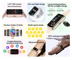 2026 New 1.57‘’ AMOLED HD Bluetooth Call Smart Watch Men's Sports Heart Rate Bracelet Fashion Women Smart Watch Android IOS