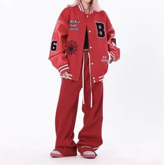 Jackets Men Embroidery Baseball Jacket removable Hat Spliced PU Leather