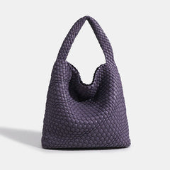 Designer Hand knitting bag PU Large women's Woven tote bag Mistress gift luxury bag