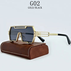 Sunglasses For Men Square Vintage Punk Fashion Glasses Retro