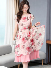 Formal attire Dresses: Boho Beach Kawaii Sundress Women Chic Prom Midi Dress