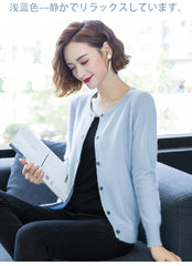 Women Cardigan Large Size Warm Pure Mink Cashmere Sweaters O-neck Loose Coat