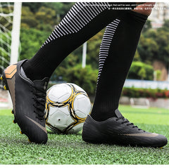 Men's Turf Soccer Shoes Kids Outdoor Long Spikes Training Ankle Football Boots