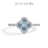 Classic Moissanite Rings for Women Color 100% S925 Sterling Silver