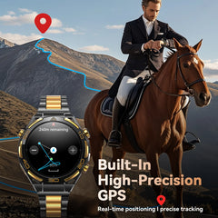 Blackview W90 Pro Smartwatch 1.43" AMOLED Display,Bluetooth Calling,Heart Rate Monitor, 900mAh/ 20Days Standby,Men's Smartwatch