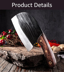 Handmade Forged Meat Cleaver Chopping Butcher Knife Bone Cutter High Carbon