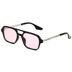 Sunglasses Female Vintage Hollow Leopard Blue Oculos De Sol Woman
