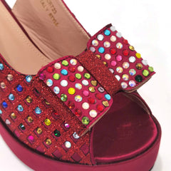 Matching Shoes and Bags: Gold Party Shoe and Bag Set for Wedding Italy Style Italian